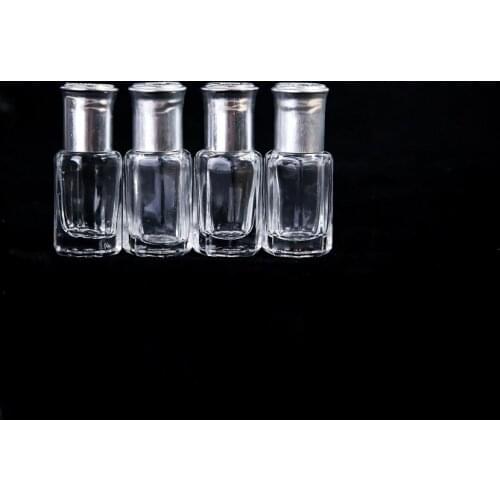 3 ml 6 ml 10 ml 12 ml Glass Roller Bottle Octagonal Gold Silver Empty Cosmetic Containers Roll On Bottles For Essential Oils