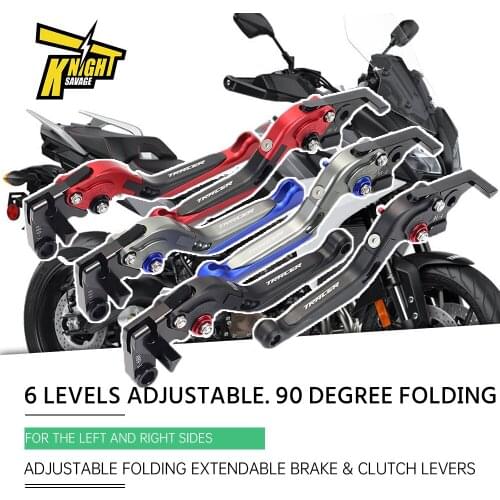 CNC Motorcycle Adjustable Folding Extendable Brake & Clutch Levers For YAMAHA Tracer900 GT 2021-2022 Cylinder kit Accessories