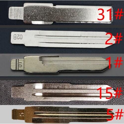 Regular Full Cars #02 #31B #15 #1 #27 #5 #129Folding key blade Car key embryo replacing the key head Remote Key Blade