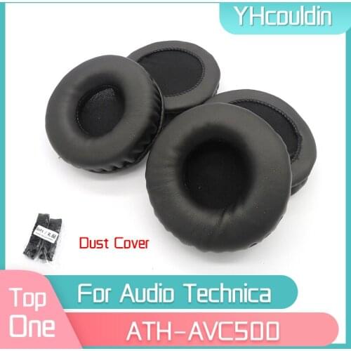 YHcouldin Ear Pads For Audio Technica ATH-AVC500 ATH AVC500 Earpads Headset Leather Ear Cushions Replacement Earcushion
