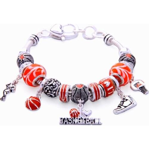 16 Styles Fashion Enamel Charm Bracelet Gift Party Jewelry Ali express Mixed Pendant Bracelet Statement Accessories