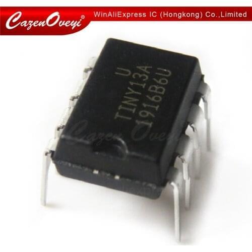 10pcs/lot ATTINY13A-PU MCU AVR 1K FLASH 20MHZ DIP8 ATTINY13A 13 ATTINY13 13A ATTINY 13A In Stock