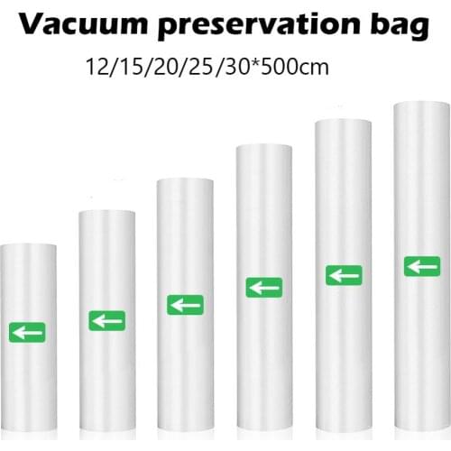 12/15/20/25/30*500cm Food Vacuum Bag Storage Bags Rolls For Vacuum Sealer Long Keeping Food Fresh Bags for Vacuum Sealer Machine