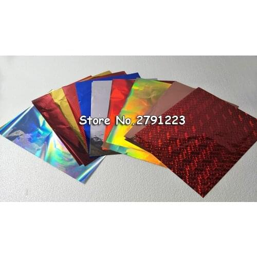 50 Pcs 20x29Cm A4 Hot Stamping Foil Paper Laminator Laminating Transfere Laser Printer Business Card Gold Silver Green Red Blue
