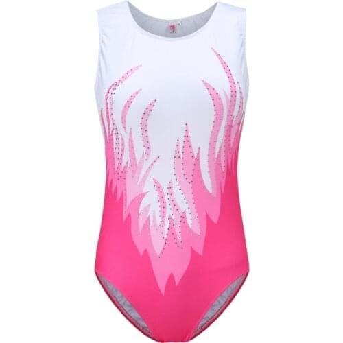 Adult Women Ballet Dance Dress Shiny Diamond Rhythmic Gymnastics Embroidery Dance Clothes Leotards Training Dance Dress