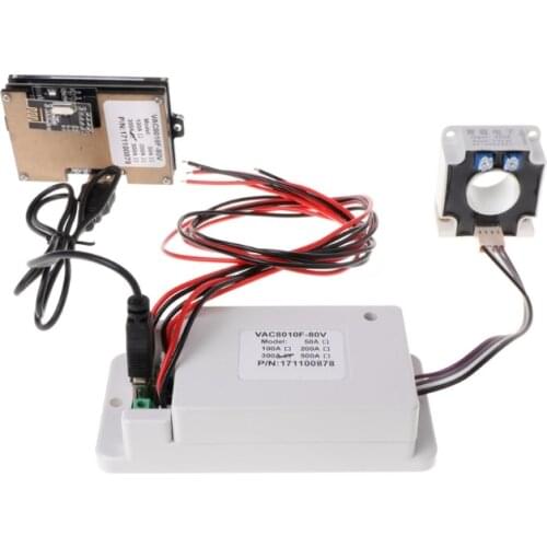 Wireless Multifunction Voltmeter Ampere Meter DC 0-80V 0-300A with Hall Sensor