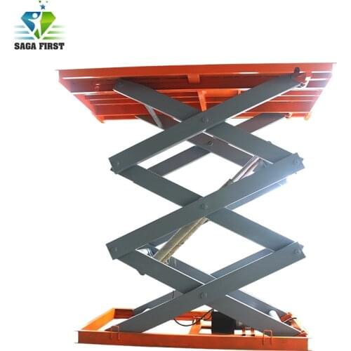 Ce Hydraulic Car Lift, Stationary Hydraulic Scissor Lift for Car/ Cargo Scissor Lift