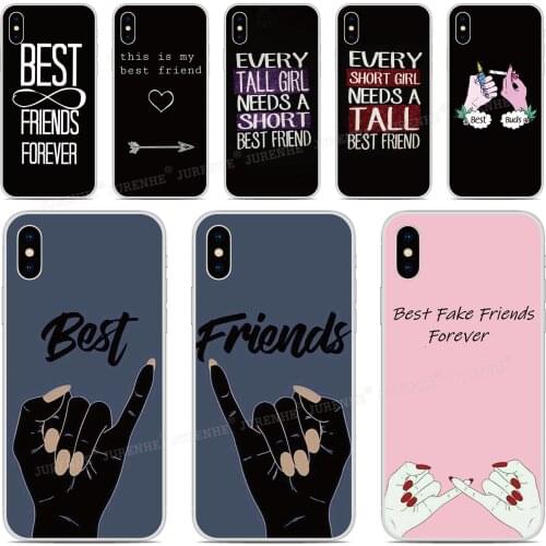 Bff Best Buds Phone Case For Huawei Nova 5 6 SE 7i Y7P 4e Y5 Y6 Honor 20 9X 8S Mate 30 P40 Plus P30 Pro Lite E PSmart 2019 Cover