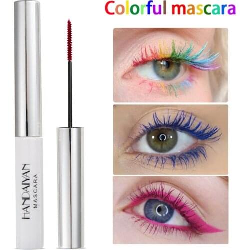 Colorful Mascara 3D Curling Eyelash Waterproof Easy Remove Blue White Red Black Purple Lengthen Eyelashes Color Mascara