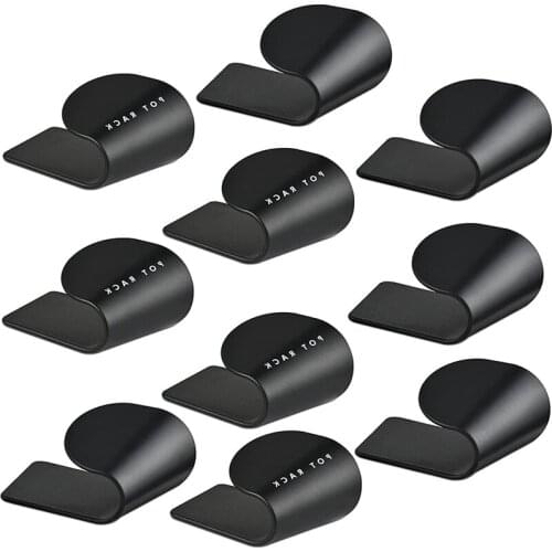 Pot Lid Holder, 5 Pairs Pot and Pan Organizer for Cabinet, Adjustable Lid Holder, Cabinet Door Organizer Pot Hangers