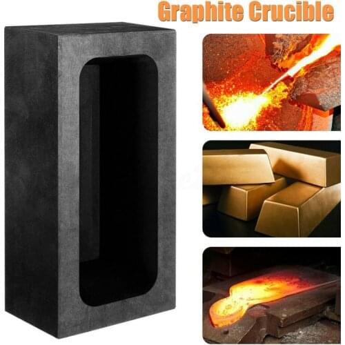 125x60x40mm Graphite tank graphite crucible graphite mould molten gold and silver ingot mould graphite trough gold silver strips