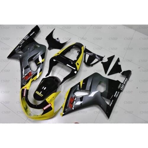 GSX R600 R750 R1000 2000 - 2003 K12 Motorcycle Fairing GSXR 600 750 1000 2002 2001 Silver Yellow Black Abs Fairing