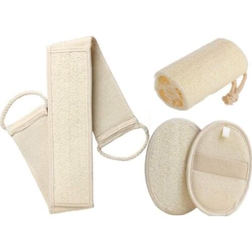 LUDA Exfoliating Loofah Bath Sponge Sets,Loofah Back Scrubber,Body Scrub,Face Clean Loofah Pad,for Shower,Body Wash,Face Wash