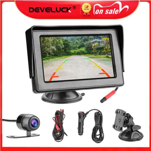 4.3 inch Wireless Car HD monitor TFT Car Backup Cameras Monitor Night Vision Car Rearview Monitors for Backup Reverse Cameras