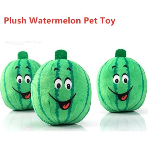 Cartoon Watermelon Dog Chew Squeak Toys Interative Toy Plush Puppy Deer for Pet Dogs Cat Chew Squeaking Toy