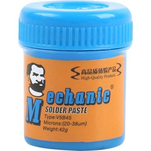 Low temperature Lead-free BGA Solder Flux Paste Soldering Tin Cream SMT Solder Paste 60g Sn42/Bi58 For PCB IC SMT BGA MECHANIC