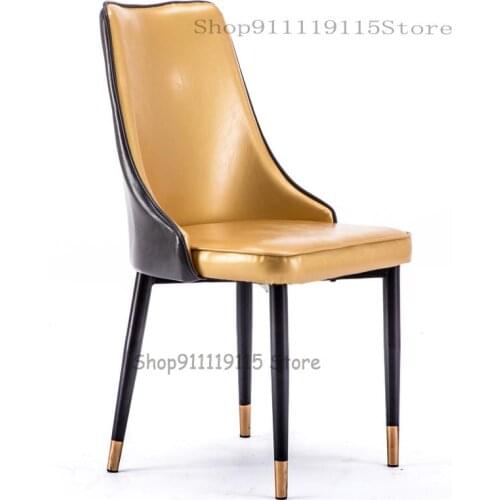Nordic Restaurant Chair Simple Modern Single Chair Leisure Chair Household Luxury Dining Chair Sales Office Gold Chair