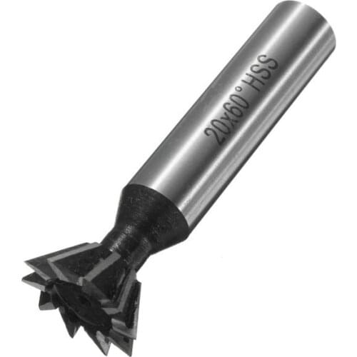 2015 Fashion New Fresas Para Madera Mdf 20mm 60 Degree Hss For Dovetail Milling Cutter Straight Shank Woodworking