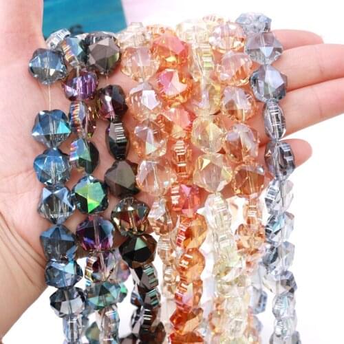 Hot Sale Bling Bling Star Shape Transparent Glasses Beads 14x8mm 20pcs/lot Colorful DIY Jewelry Crystal Beads for Pendant Making