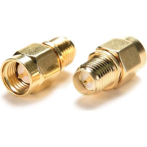 Straight goldplated SMA Male Plug to RP-SMA Female Jack RF Coax Adapter convertor