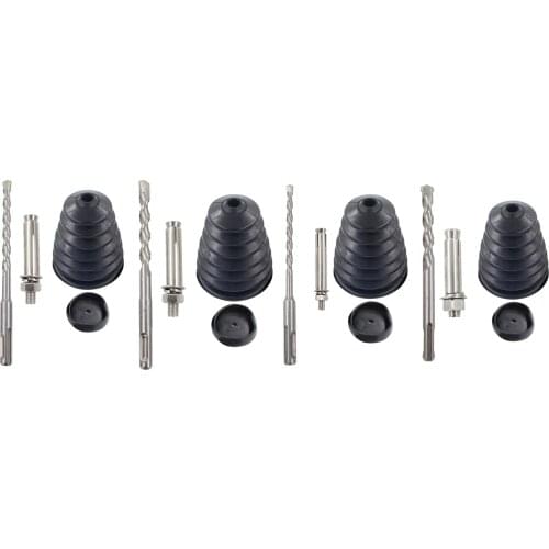Drill Collector for Electric Hammer, Drill Extension Adapter, Drill Bit Set for Wall Wood Plastic, Dustproof and Safe