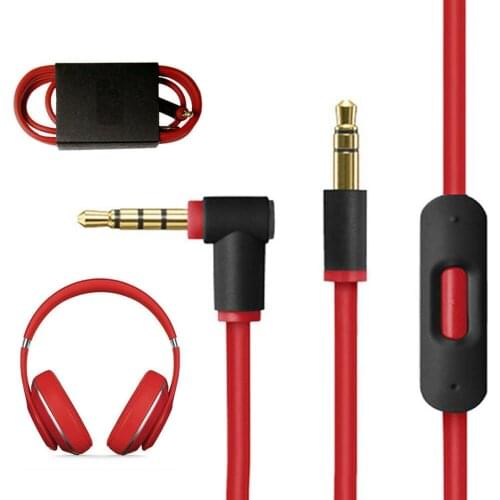 Replacement Audio Cable 3.5mm Built-In Mic Replacement AUX Audio Cord For Beats By Dr Dre Headphones Wire