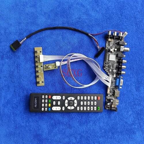 LED Kit Fit LT133EE09100/LT133EE09300/LT133EE09500 Digital 1366*768 HDMI-compatible USB AV VGA DVB Monitor drive card 40Pin LVDS