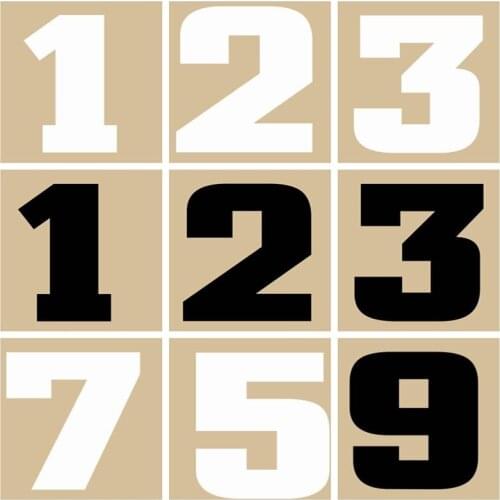 Black White Letters Numerals Iron On Patches Simplicity Clothing Thermoadhesive Patches Iron On Transfers For Clothing Applique