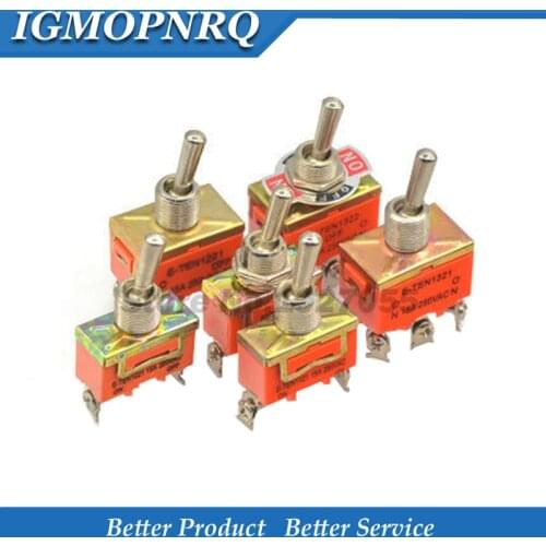 1PCS Toggle Switches E-TEN1322 E-TEN1321 E-TEN1221 E-TEN1122 E-TEN1121 E-TEN1021 15A/250V Switch Miniature 1322 1321 1221
