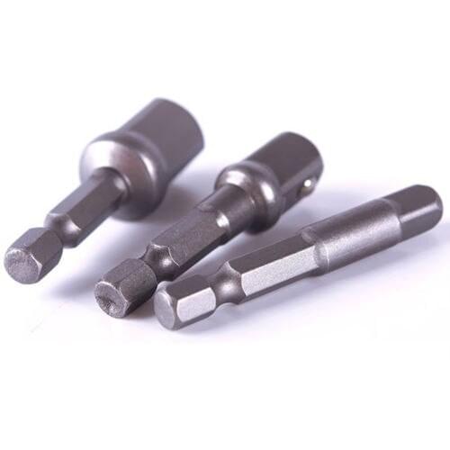 1/4" 3/8" 1/2" Extension Drill Bit Bar Hex Socket Power Driver Shank Adapter Set 5cm
