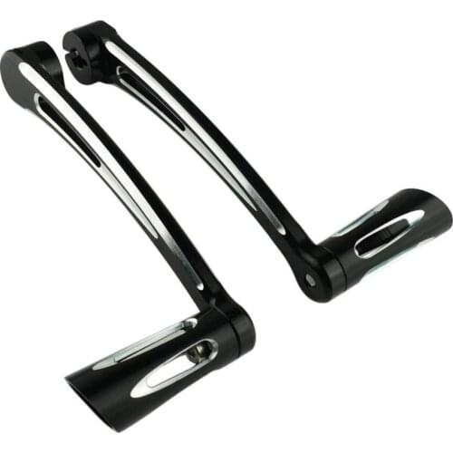 1 Set Aluminum Brake Arm Peg Pedal + Front & Rear Shift Levers + Shifter Pegs For 1997-2017 Harley Touring FLH FLT Moto Styling