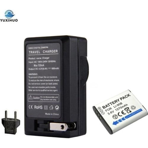 1270mAh Li-90B Li90B Li-92B Li92B Battery + Charger For Olympus Tough TG-6 TG-5 TG-Tracker SH-1 SH-2 SP-100 IHS Tough TG-1 TG-2