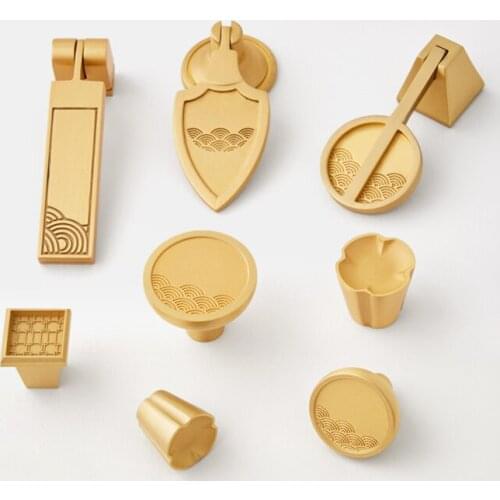 Brand New 2PCS European Solid Brass Furniture Handles Cupboard Wardrobe Drawer Kitchen Closet TV Cabinet Pulls Handles & Knobs
