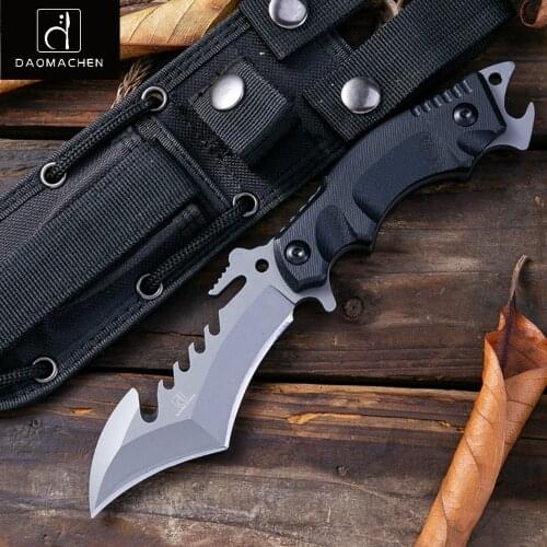 2019 Fixed Blade Tactical Knives with Sheath Tanto Blade Outdoor Survival Knife Tactical Knife Ergonomics G10 Handle