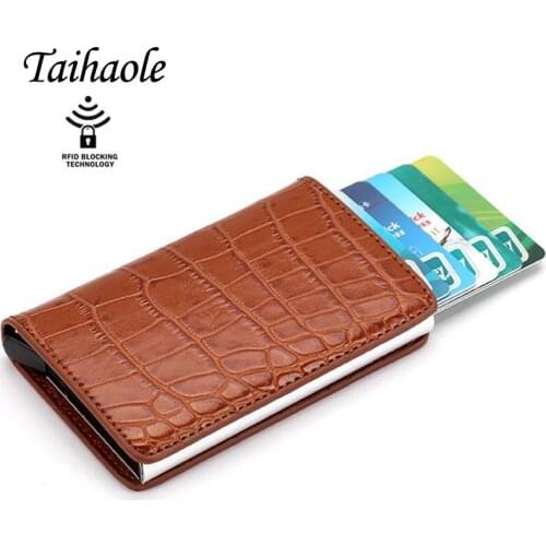 2020 Sell well Blocking Wallet RFID Credit Card Holder Black Card Holder Aluminum Slim Metal Card ID Holder Dropshipping