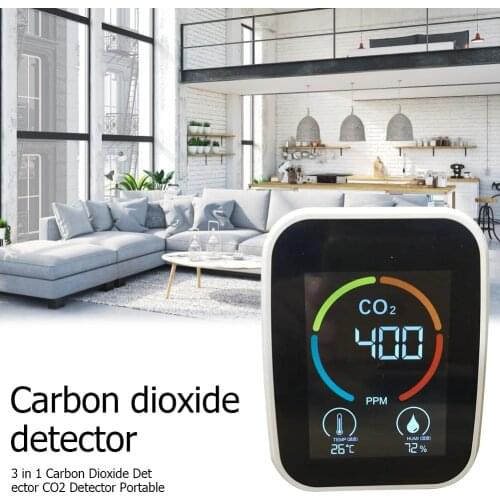 3 in 1 Air Quality CO2 Temperature Humidity Tester Carbon Dioxide Detector Meter Digital Temperature Humidity Sensor Tester