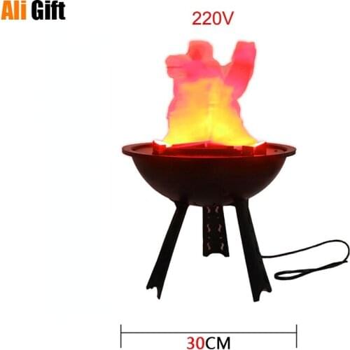 Halloween Party Supplies False Flame LED Light Decoration 220V Simulation Fire Electronic Lights Props Christmas Home Decor