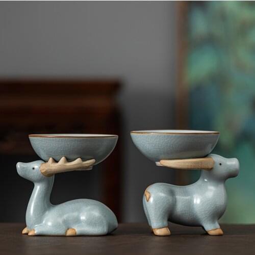 Tea Ceremony Accessories Tea Leak Kung Fu Tea Set Tea Tray Tea Cup Zero Matching Ceramic Ru Kiln Tea Filter Creative Tea Filter