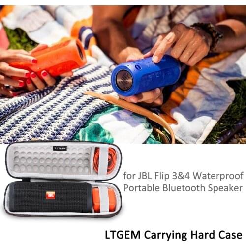 LTGEM EVA Hard Storage Travel Carrying Case for JBL Flip 3 / 4 Waterproof Portable Bluetooth Speaker