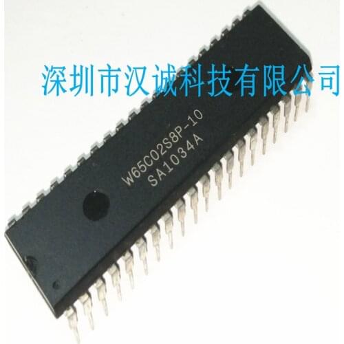 Free Shipping 10pcs/lots W65C02S8P-10 W65C02S8P W65C02 DIP-40 IC microcontroller chip In stock