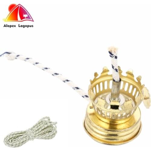 10Pcs Lamp Holder 2017 Hot Kerosene Lamp Seal Fitting Close Seal Iron Plating Tyrant Gold With Wick Kerosene Lamp Holder