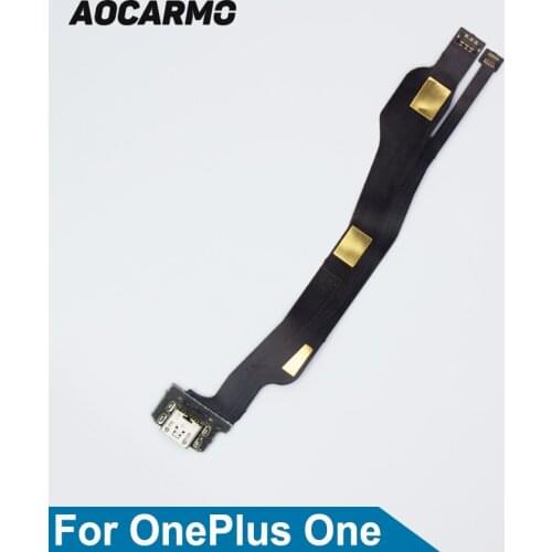 Aocarmo OEM Charger Charging Port Dock USB Connector Flex Cable For OnePlus One 1+ A0001 Replacement Part