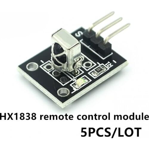 HX1838 remote control module infrared receiving head module single chip microcomputer module building blocks