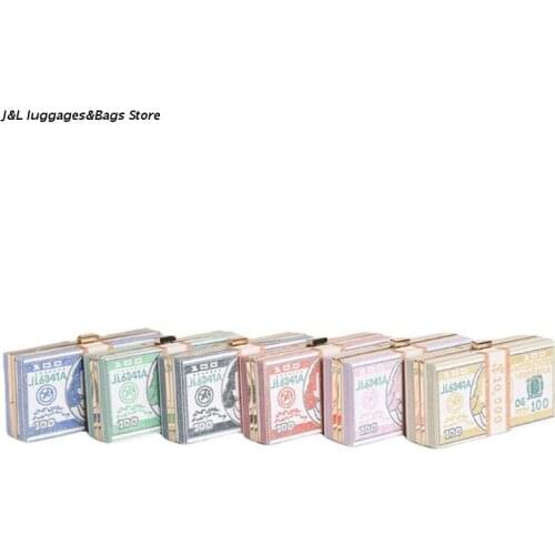 Money Clutch Rhinestone Purse Stack of Cash Evening Handbag Shoulder Bag Crossbody Bags for Women Girls M68C