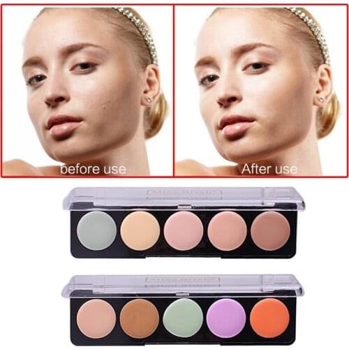 Miss Rose Concealer Face Makeup Natural Brighten Foundation Whitening Base Full Coverage Concealer Cream Palette TSLM1