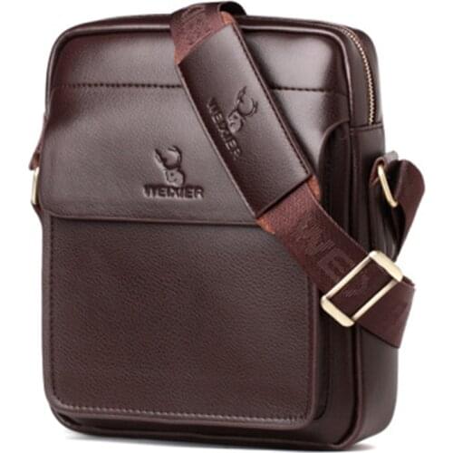 Mens Shoulder Bag IPad Laptop Briefcase Business Casual Mens Bag PU Leather Zip Crossbody Bag Bandolera Hombre Sacoche Homme