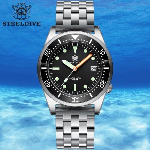 STEELDIVE SD1979 Mens Automatic Watches NH35 Sapphire Crystal Luminous 200m Waterproof Self Winding Mechanical Watches Mens 2020