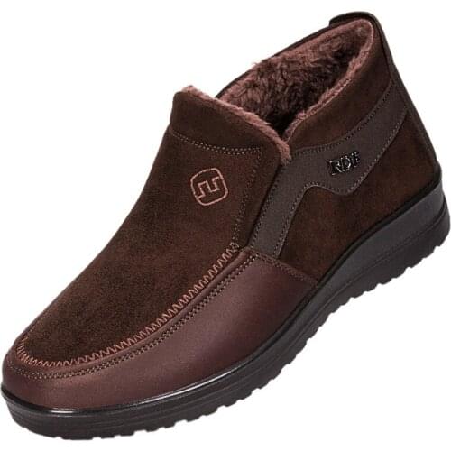 Men Big Size Boots Winter Shoes Warm Fur Boots for Men Boots Snow Boots Men Winter Boots Footwear Fashion Mens Shoes Winter