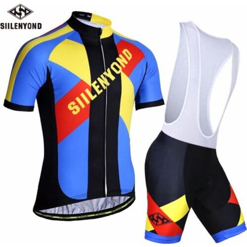 2019 Men Cycling Clothing Set Bike Clothing Breathable Summer Bicycle Wear/Short Sleeve Cycling Jersey Bib Shorts Sets