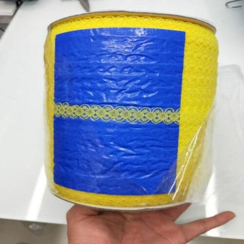 New listing! 10 yards/lot beautiful 15mm wide yellow lace ribbon lace embroidery lace clothing trim decoration